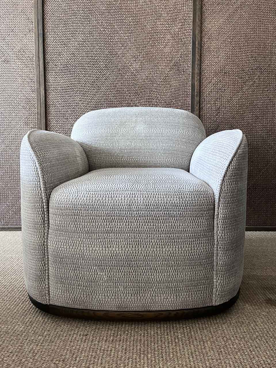 Unio-lepotuoli - Larsen Wrangell Taupe -kangas